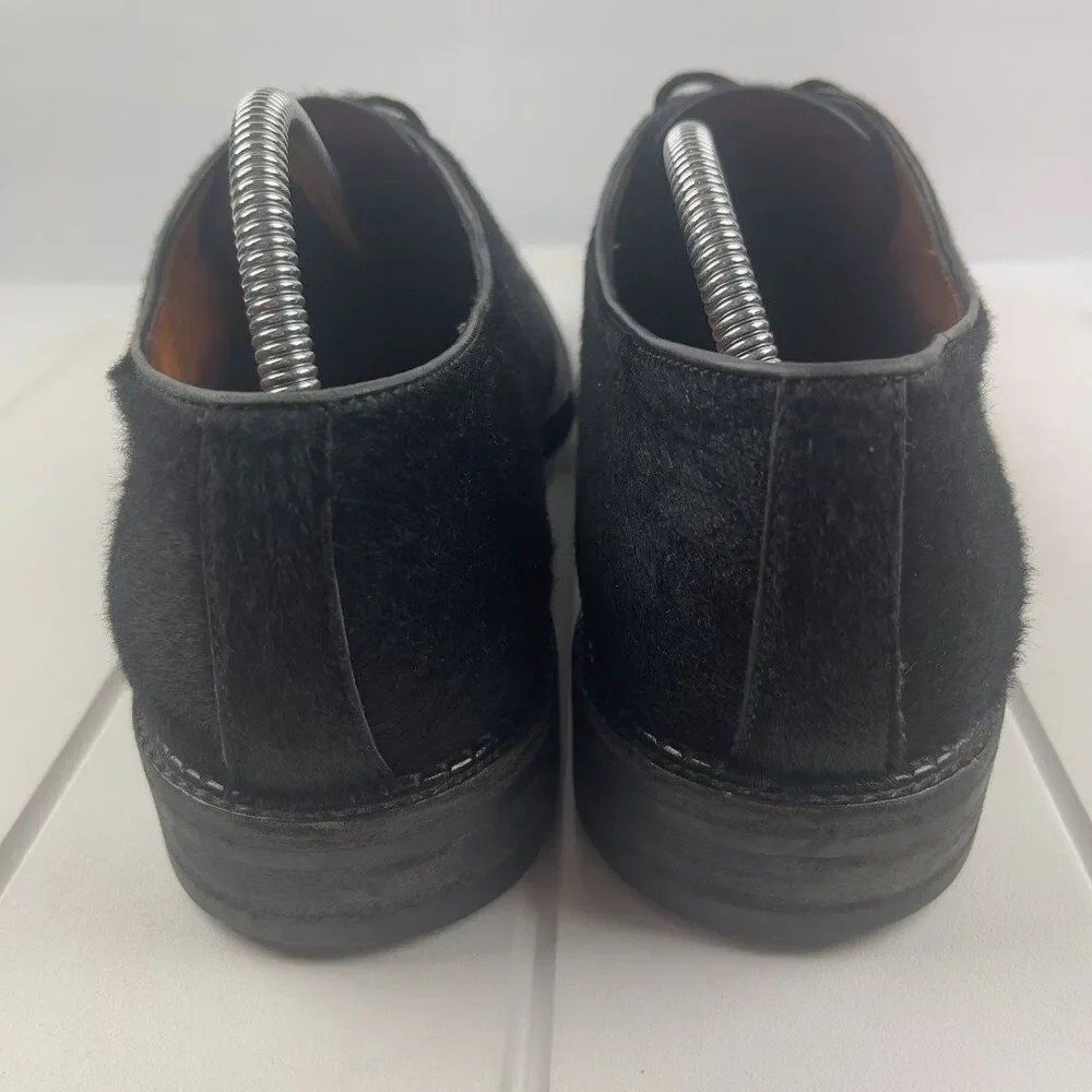 FIERAMOSCA & CO Oxfords Mens Size 11.5 M Black Pony Horse Hair Dress Shoes